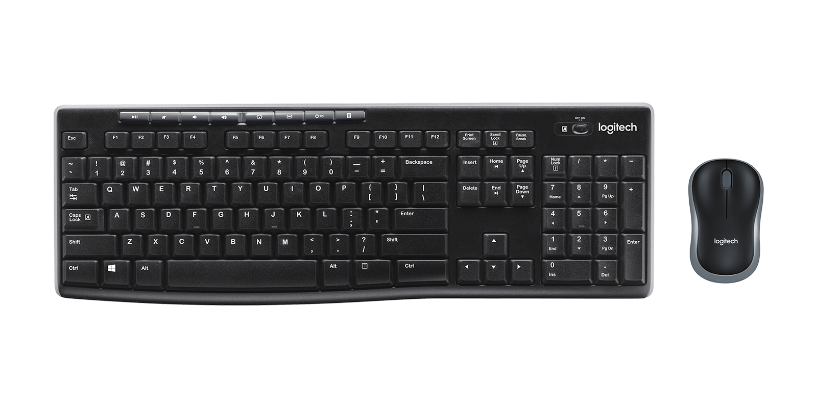 Logitech MK270 Беспроводной комплект клавиатуры и мыши Черный