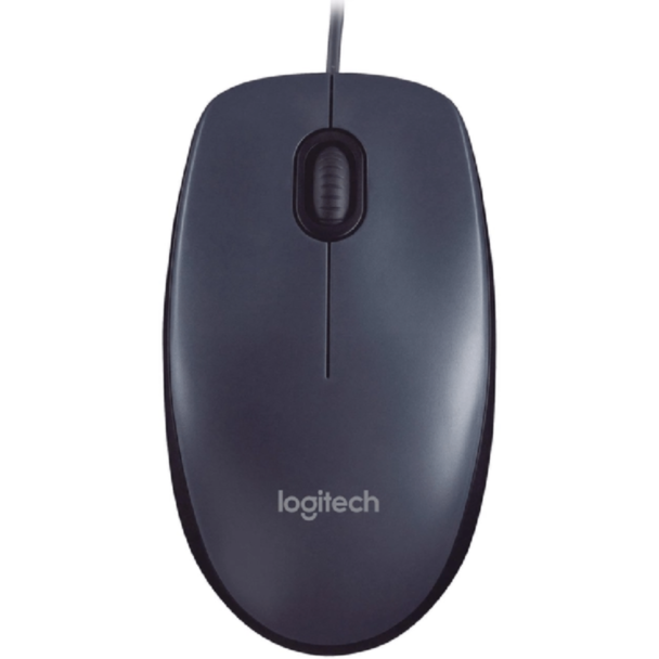 Logitech M90 USB Мышь Серая