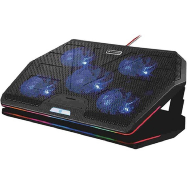 Porodo Gaming Aluminum Multi-Fan Cooling Pad
