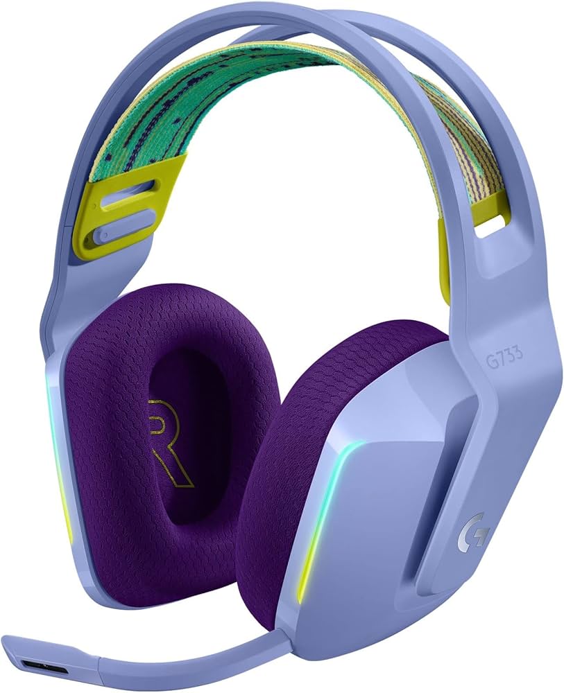 لوجيتك G733 Lightspeed سماعة ألعاب RGB لاسلكية Lilac