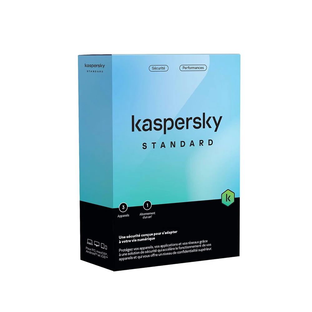 Kaspersky Standard Antivirus 3 مستخدمين Middle East