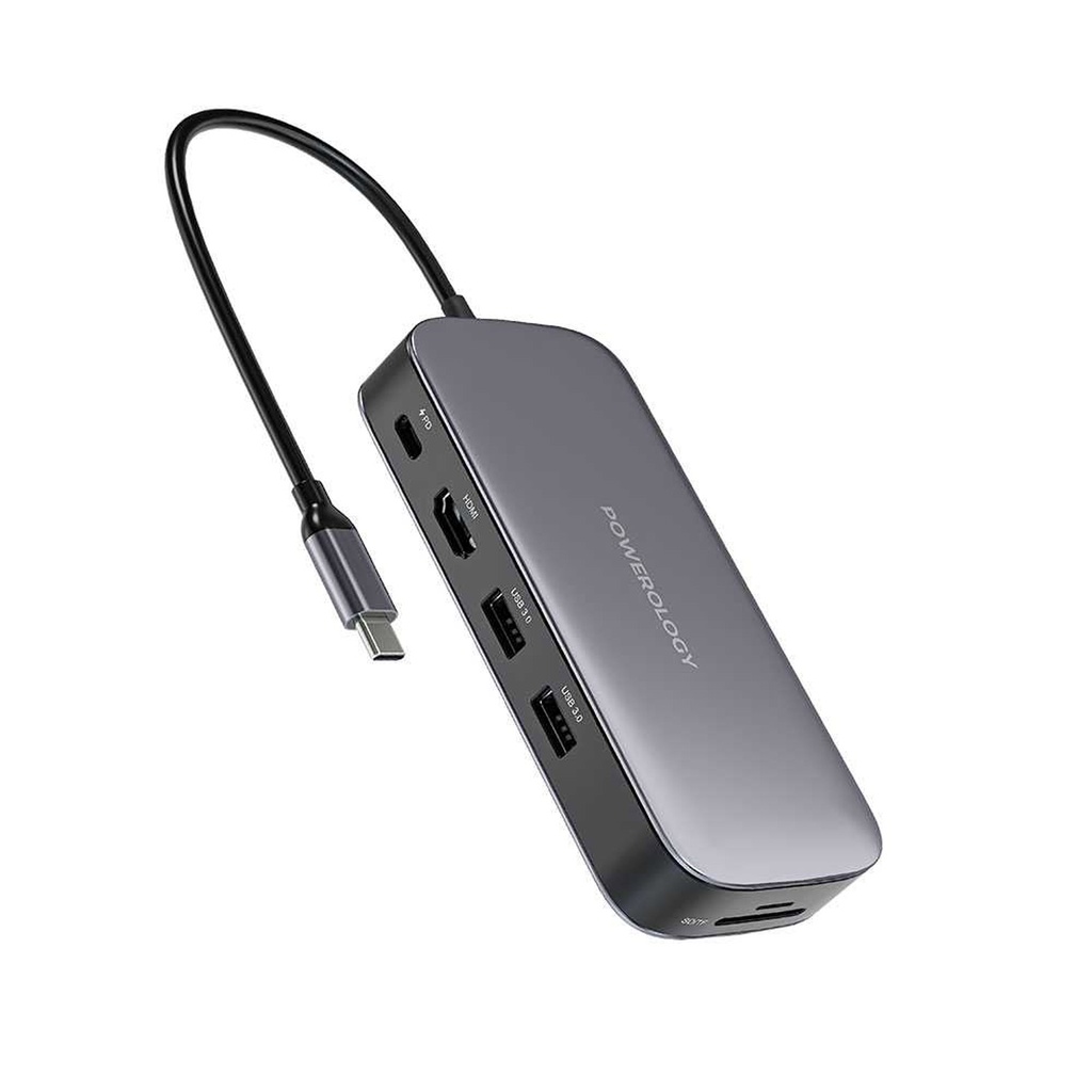 محول Powerology USB-C مع SSD سعة 512GB