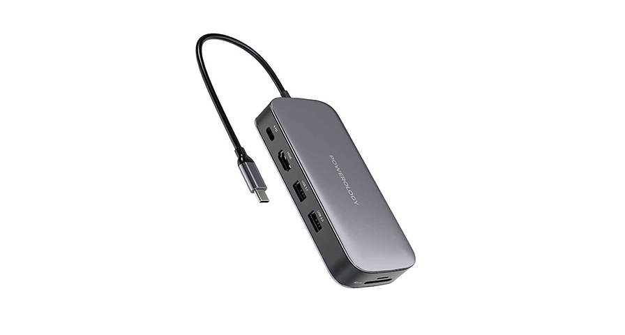 محول Powerology USB-C مع SSD سعة 256GB