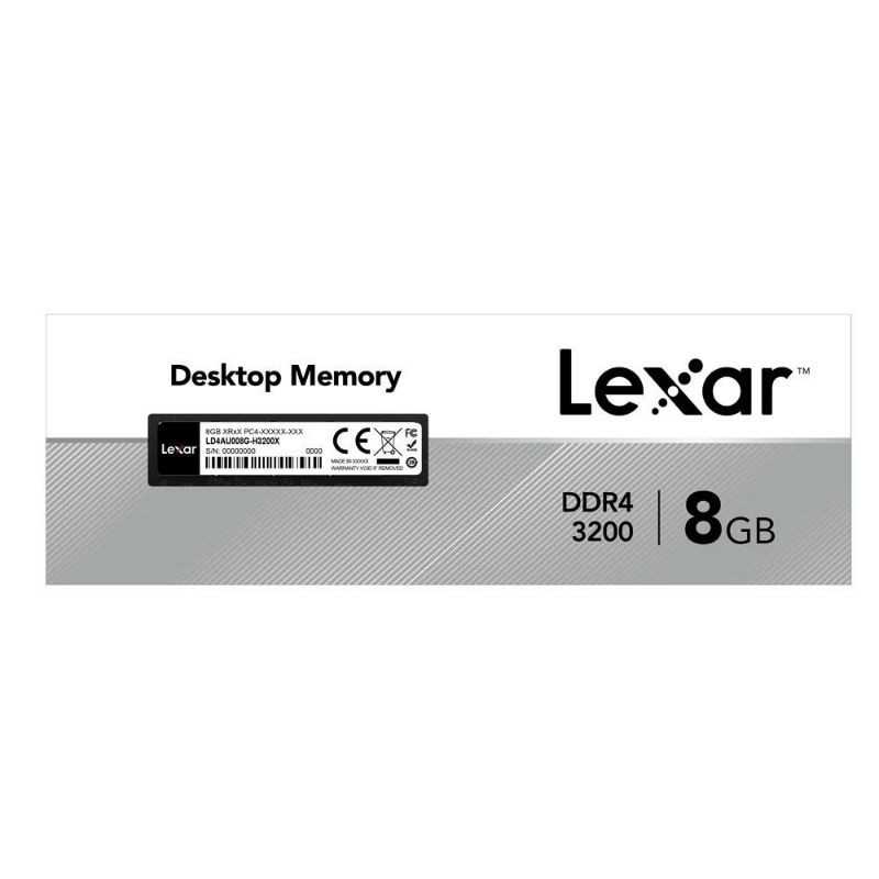 Lexar ذاكرة RAM ‏8GB DDR4 Desktop 3200