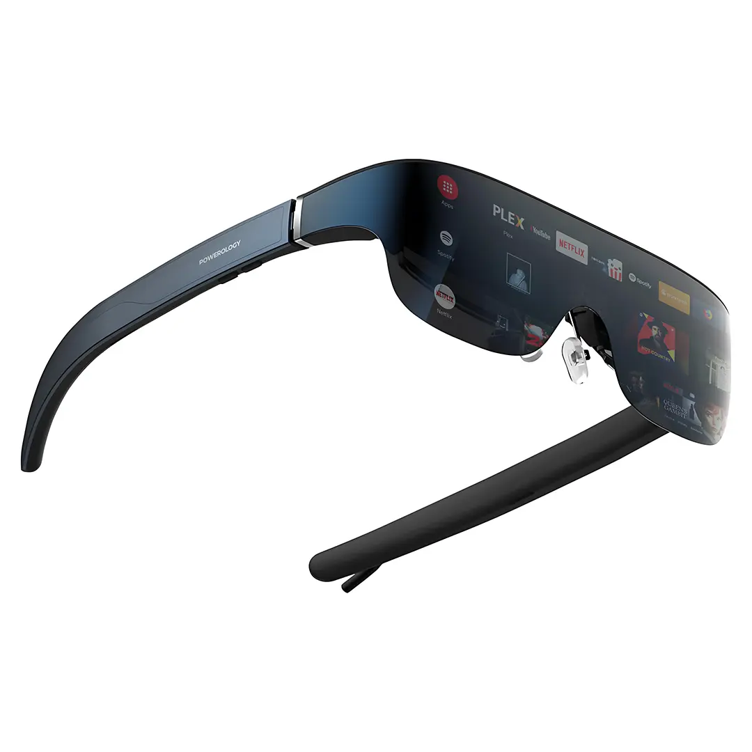 نظارات Powerology 2D/3D Ultra AR بدقة 1080P مقاس 120 بوصة