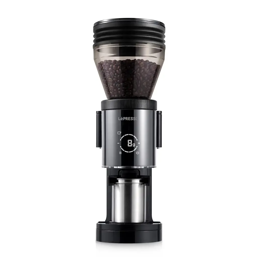 LePresso Коническая Кофемолка с Цифровым Взвешиванием 51/58 мм 150 Вт (LPCGHY1430BK)