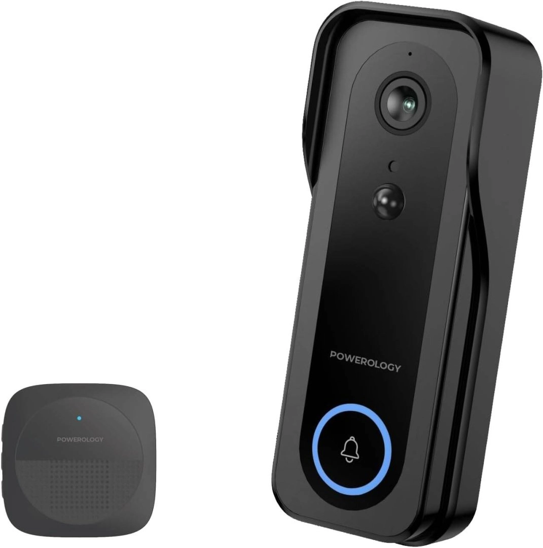 Powerology IP65 3MP Инфракрасная Умная Камера-Звонок 5200mAh