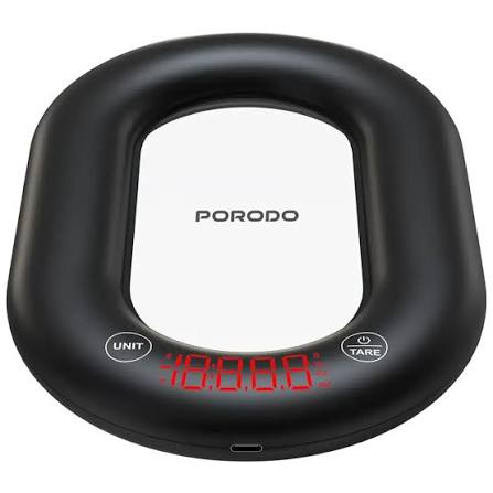 Porodo Lifestyle ميزان مطبخ رقمي ذكي بتصميم زجاجي