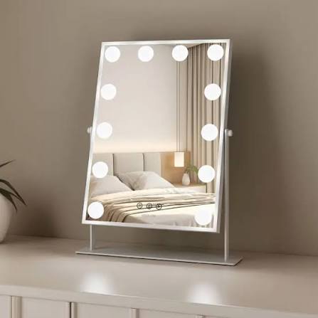 Green Lion Glam Shine مرآة مكياج مع 9 أضواء LED